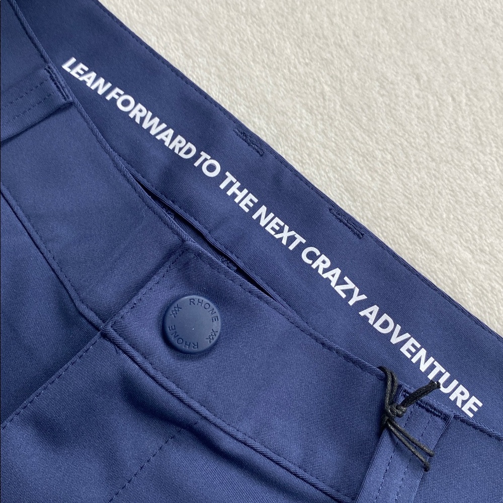 Rhone Commuter Flex Knit Flat Front Lifestyle/Performance Short (Navy) - Picture 7 of 16